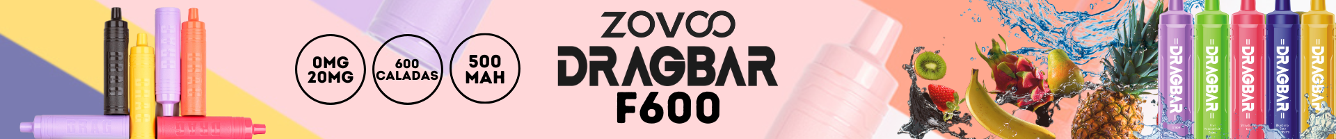 Venta al por mayor de los nuevos desechables Zovoo Dragbar F600